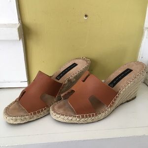 steve madden eryk wedge cognac